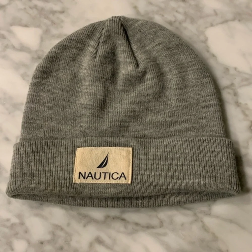 Nautica grey beanie one size